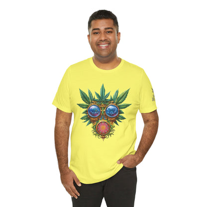 Third Eye Vision T-Shirt - Premium Airlume Cotton Cannabis Kaleidoscope Art Tee
