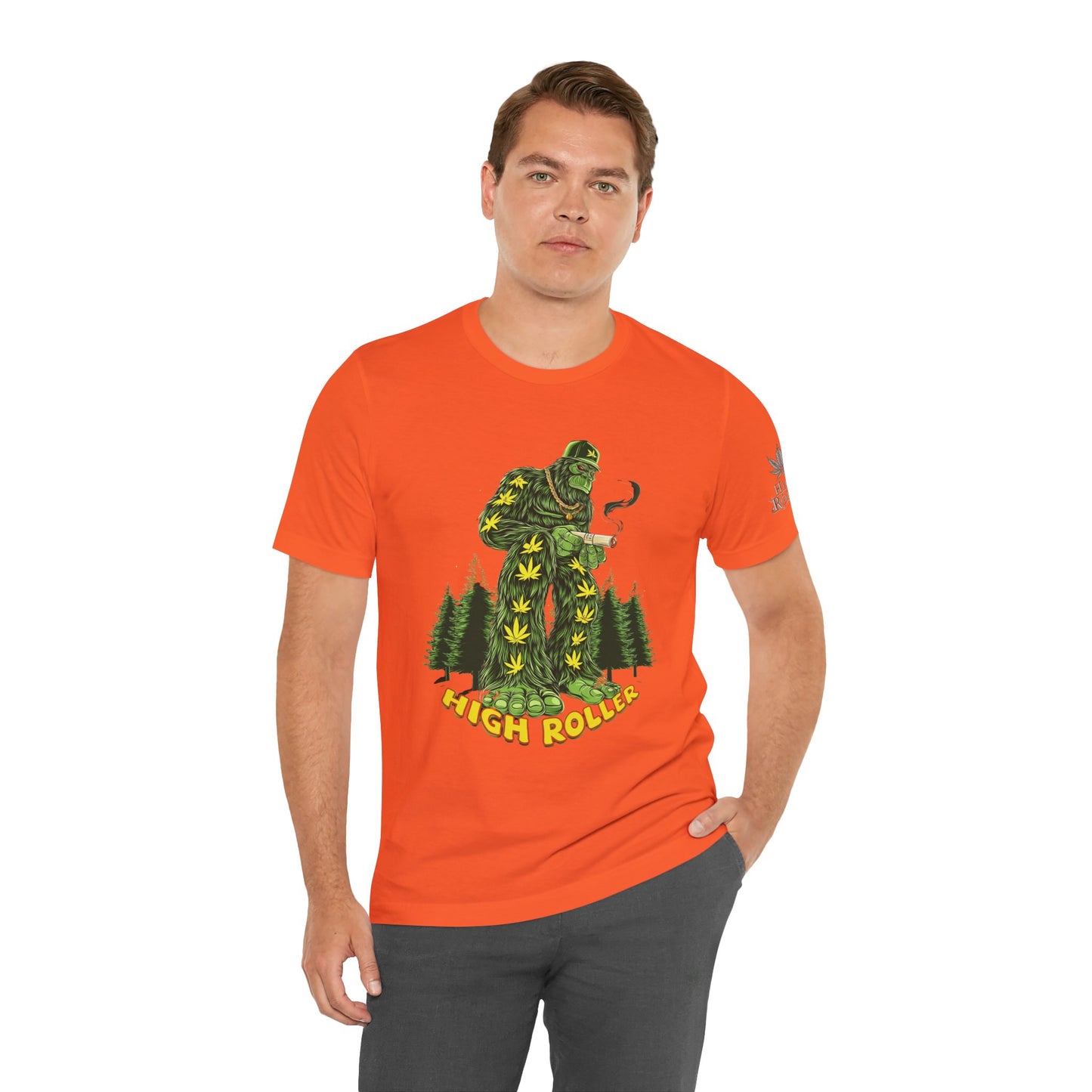 Cannabis Sasquatch Forest King T-Shirt - Premium Bigfoot 420 Lifestyle Apparel"