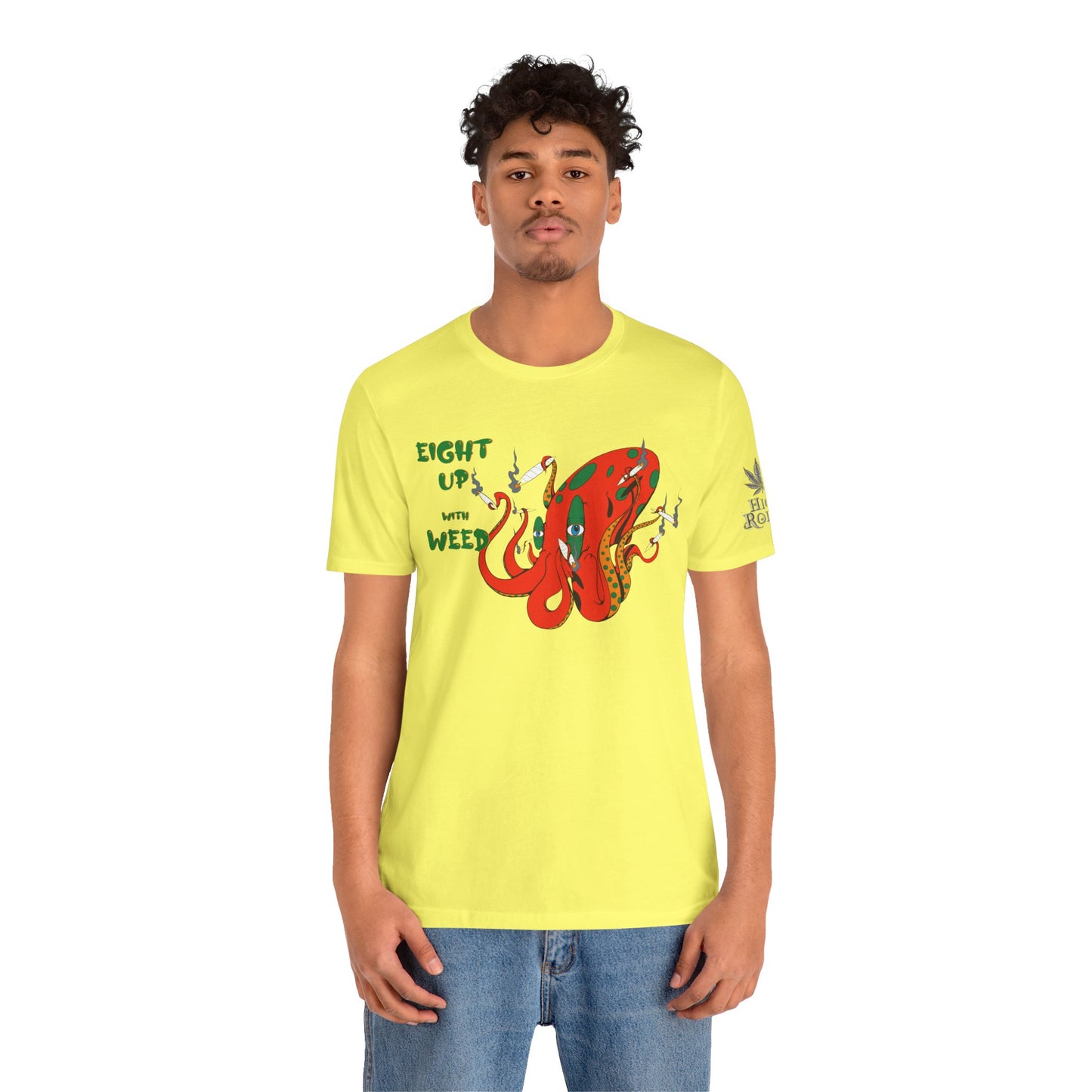 Eight Up Octopus Tee - Premium Airlume Cotton Cannabis Culture Streetwear
