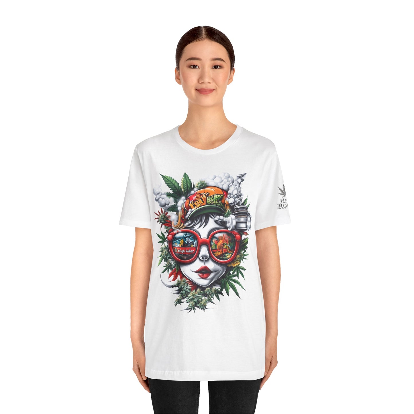 Vision Quest T-Shirt - Premium Airlume Cotton Cannabis Goddess Psychedelic Art Tee