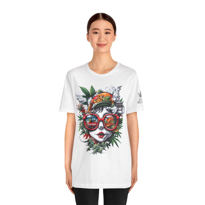 Vision Quest T-Shirt - Premium Airlume Cotton Cannabis Goddess Psychedelic Art Tee