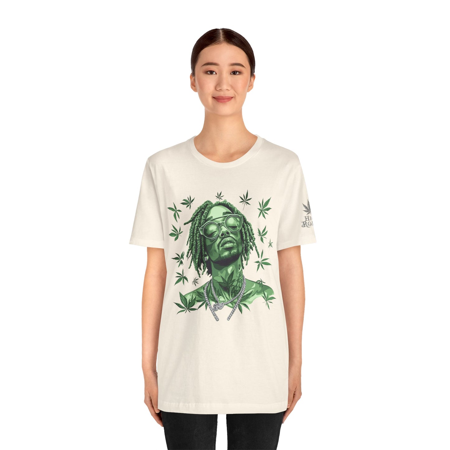 Elevated Vision Green Dream Tee - Premium Airlume Cotton Cannabis Culture Art