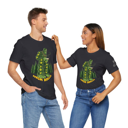 Cannabis Sasquatch Forest King T-Shirt - Premium Bigfoot 420 Lifestyle Apparel"