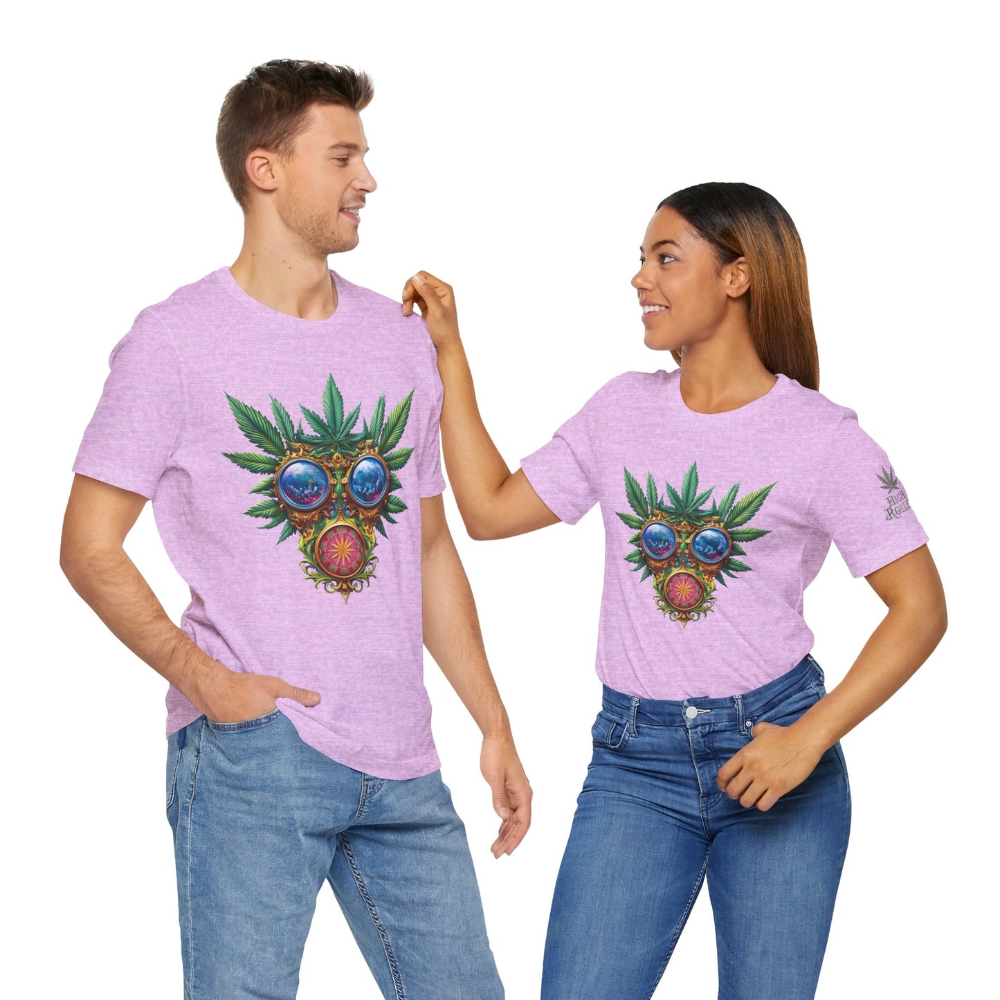 Third Eye Vision T-Shirt - Premium Airlume Cotton Cannabis Kaleidoscope Art Tee