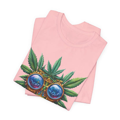 Third Eye Vision T-Shirt - Premium Airlume Cotton Cannabis Kaleidoscope Art Tee