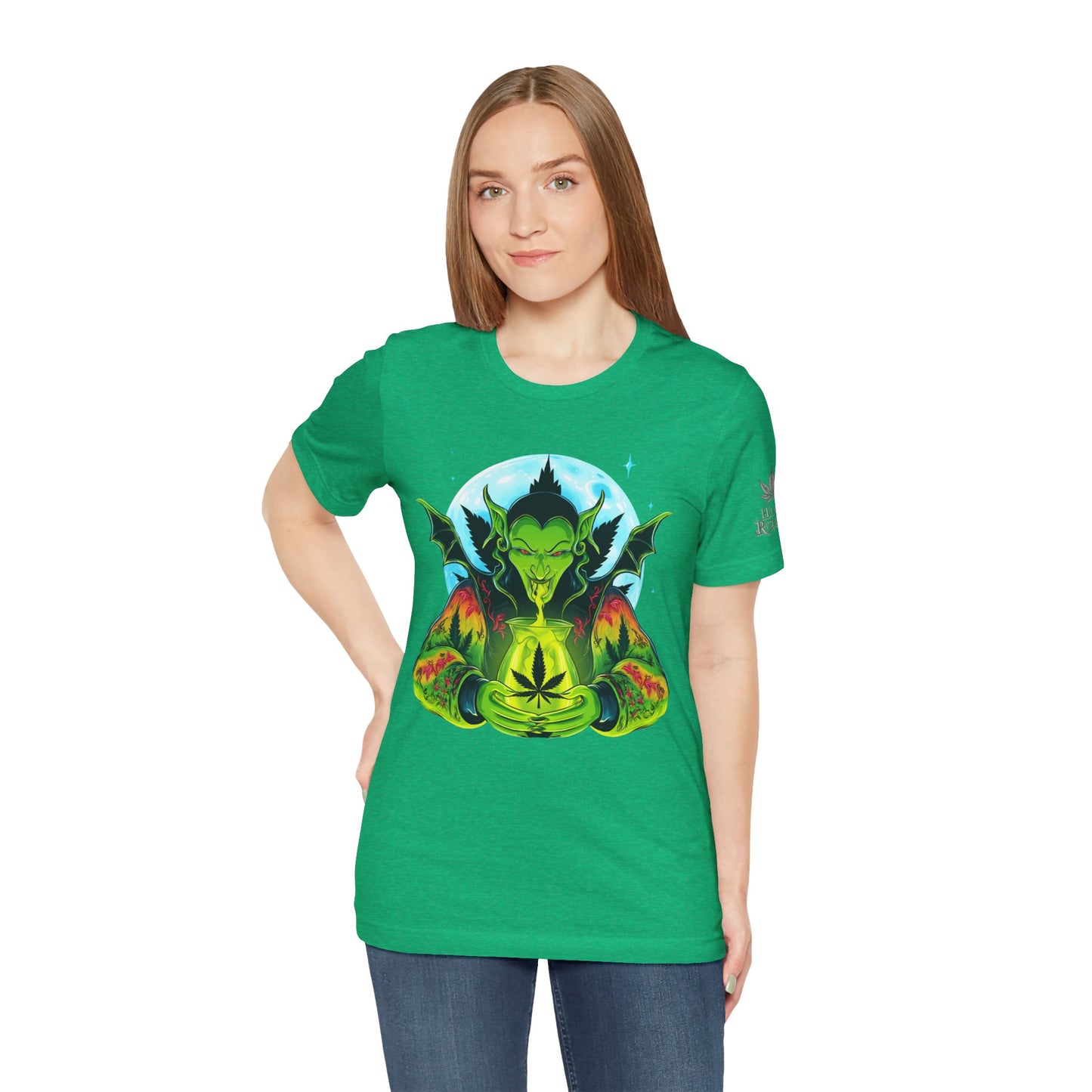 Mystic Dragon Guardian Cannabis Meditation T-Shirt - Premium Psychedelic 420 Apparel