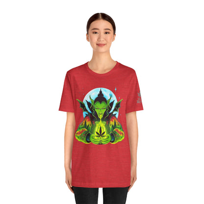 Mystic Dragon Guardian Cannabis Meditation T-Shirt - Premium Psychedelic 420 Apparel