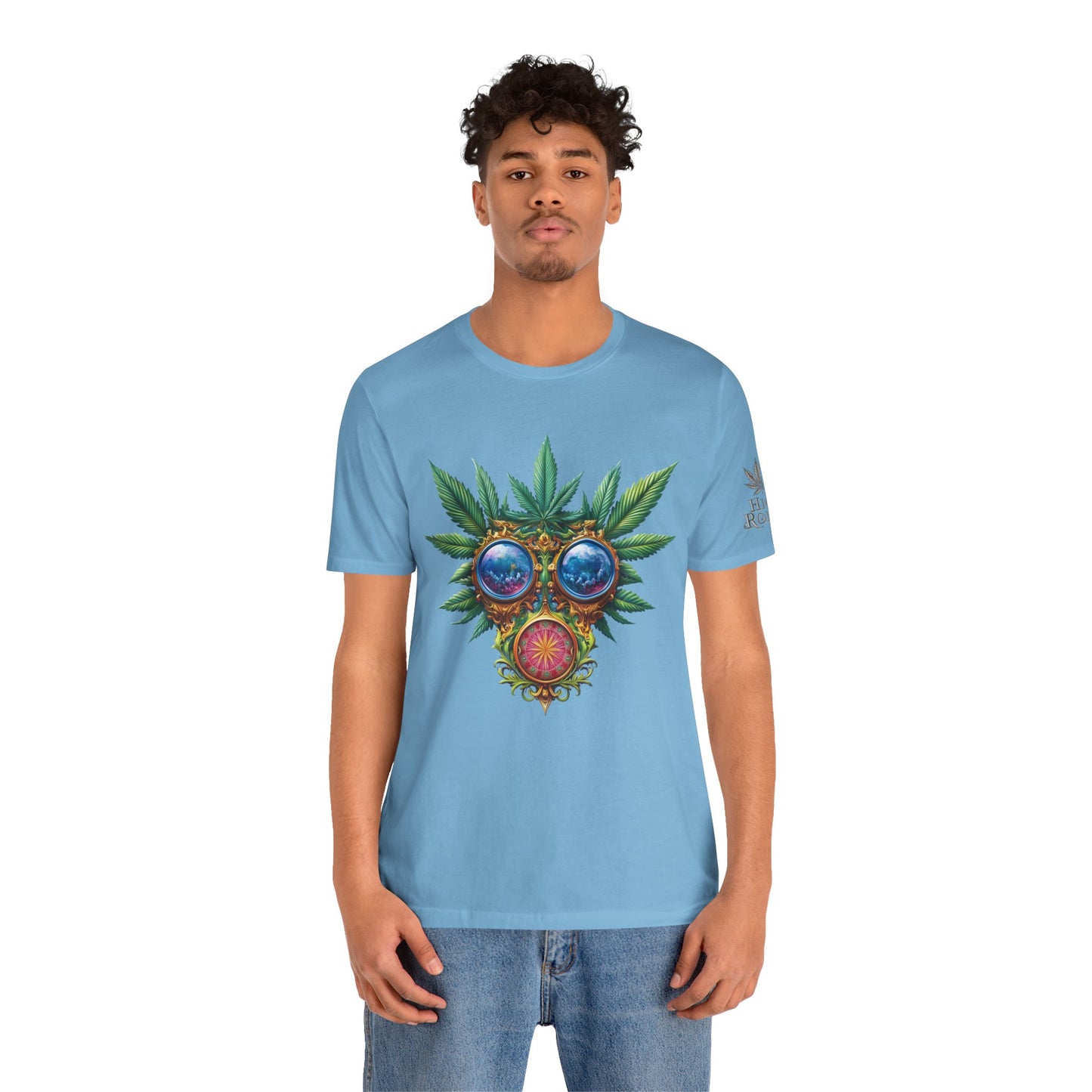 Third Eye Vision T-Shirt - Premium Airlume Cotton Cannabis Kaleidoscope Art Tee