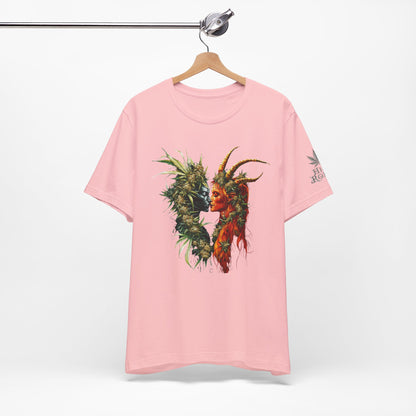 Sacred Union T-Shirt - Premium Airlume Cotton Cannabis Spirits Fantasy Art Tee