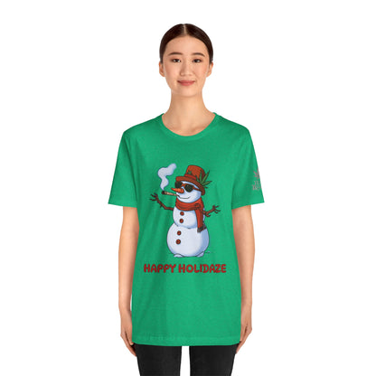 Happy Holidaze Premium Cannabis Christmas T-Shirt