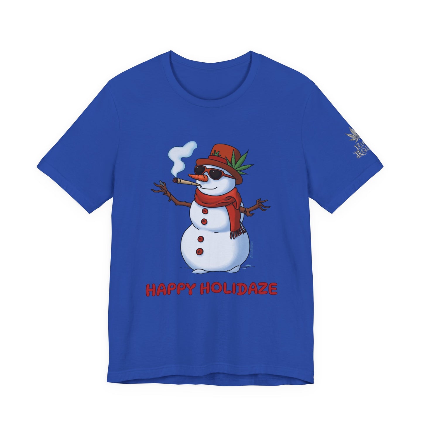 Happy Holidaze Premium Cannabis Christmas T-Shirt