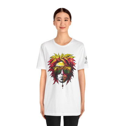 Rasta Cannabis Portrait Tee - Reggae Culture Art Design | High Roller
