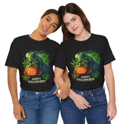 Cannabis Witch's Brew Halloween T-Shirt - Premium Spooky 420 Black Edition Apparel"