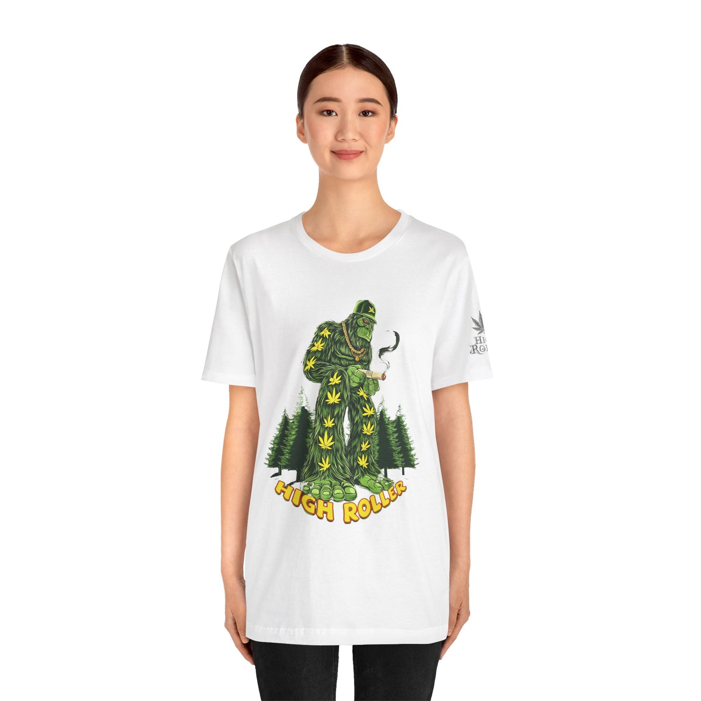 Cannabis Sasquatch Forest King T-Shirt - Premium Bigfoot 420 Lifestyle Apparel"