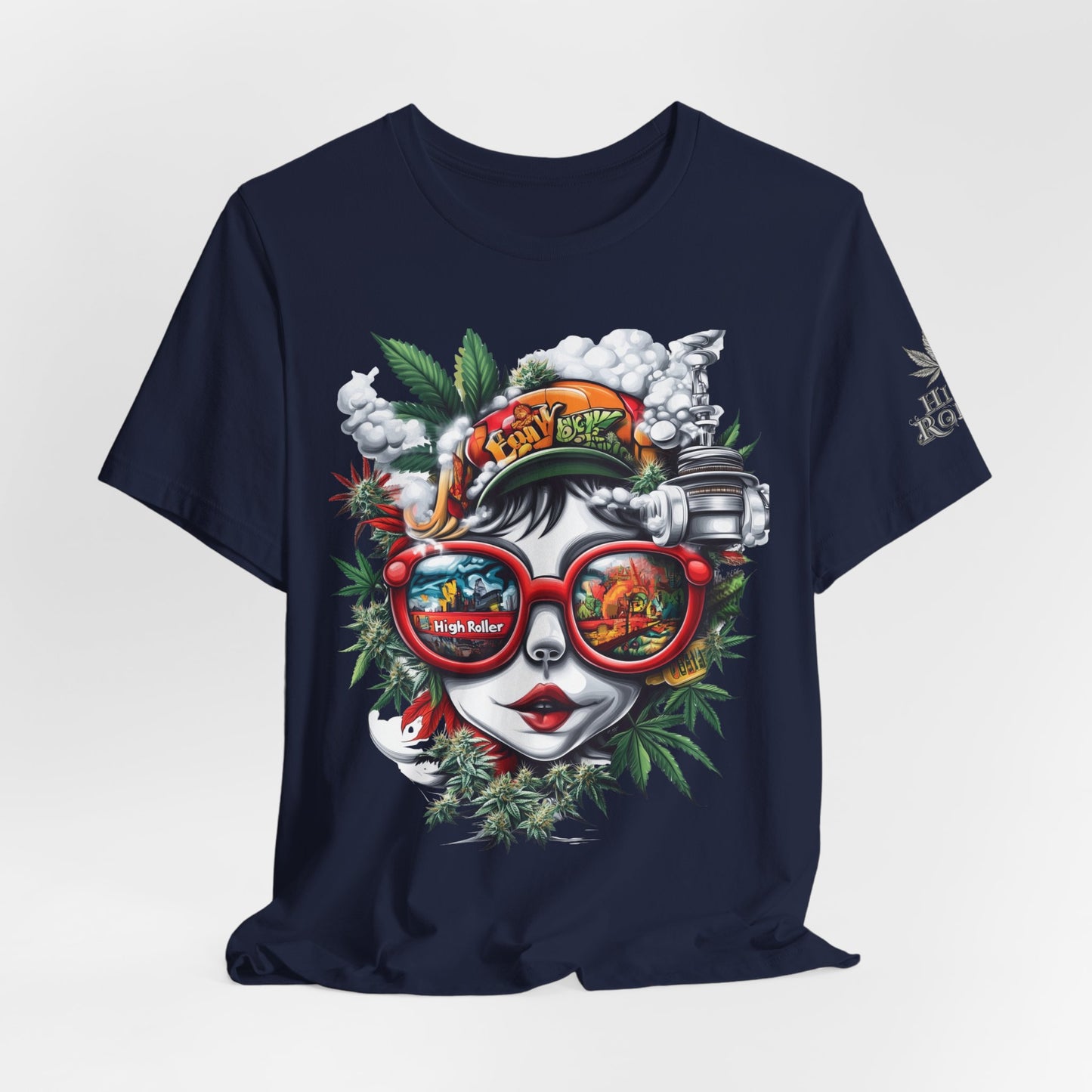 Vision Quest T-Shirt - Premium Airlume Cotton Cannabis Goddess Psychedelic Art Tee