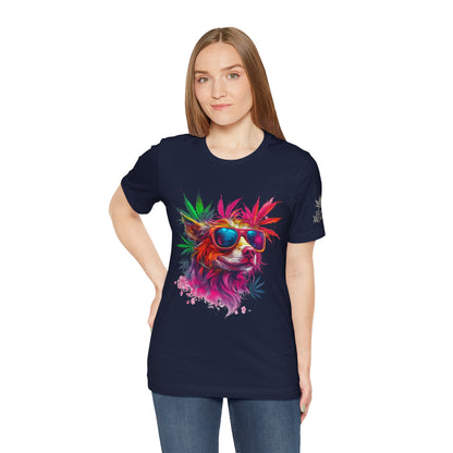 PSYCHEDELIC CANNABIS DOG™ | PREMIUM TRIPPY ART TEE