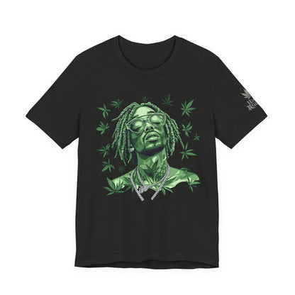 Elevated Vision Green Dream Tee - Premium Airlume Cotton Cannabis Culture Art