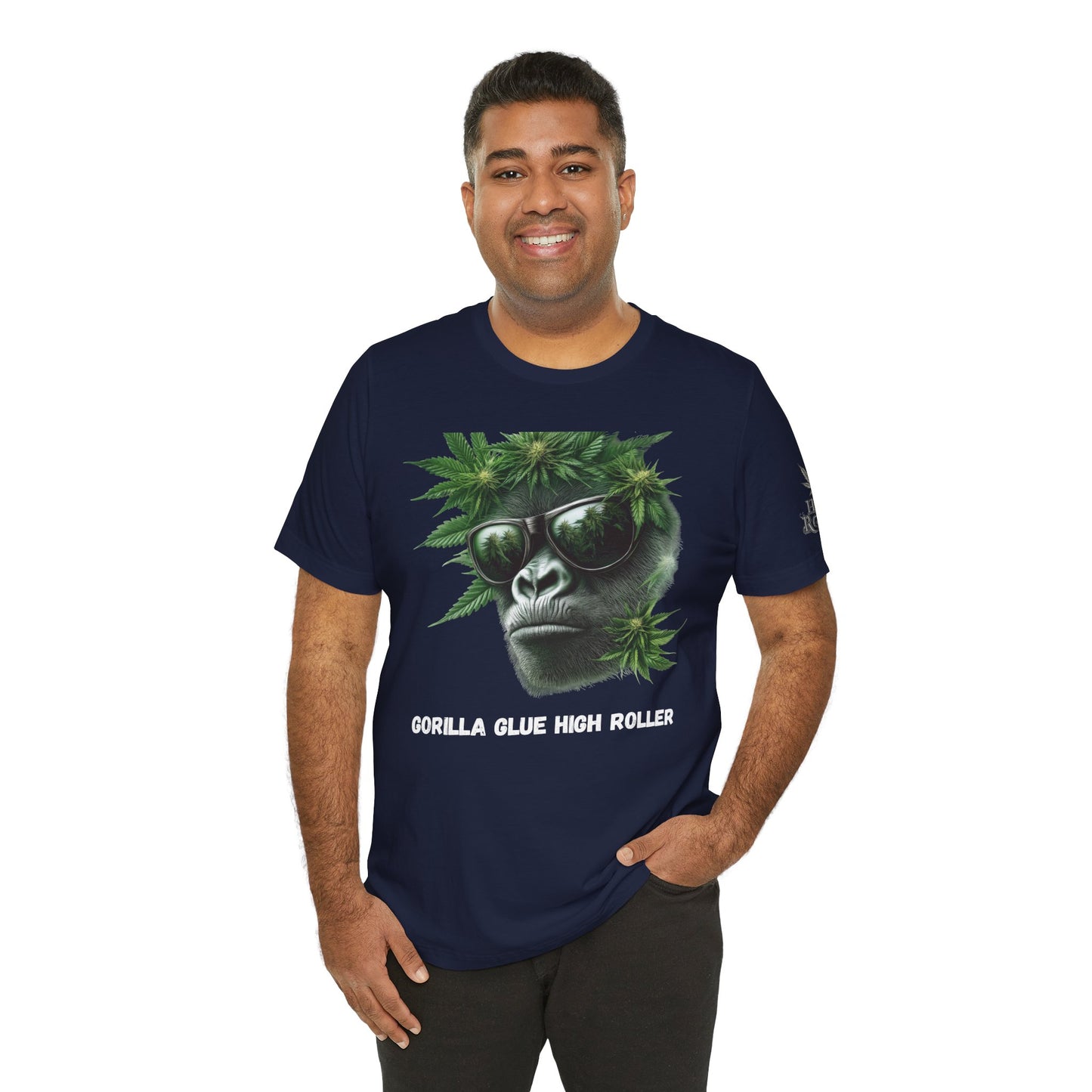 Gorilla Glue Elite Tee - Premium Airlume Cotton Cannabis Strain Culture Black Shirt