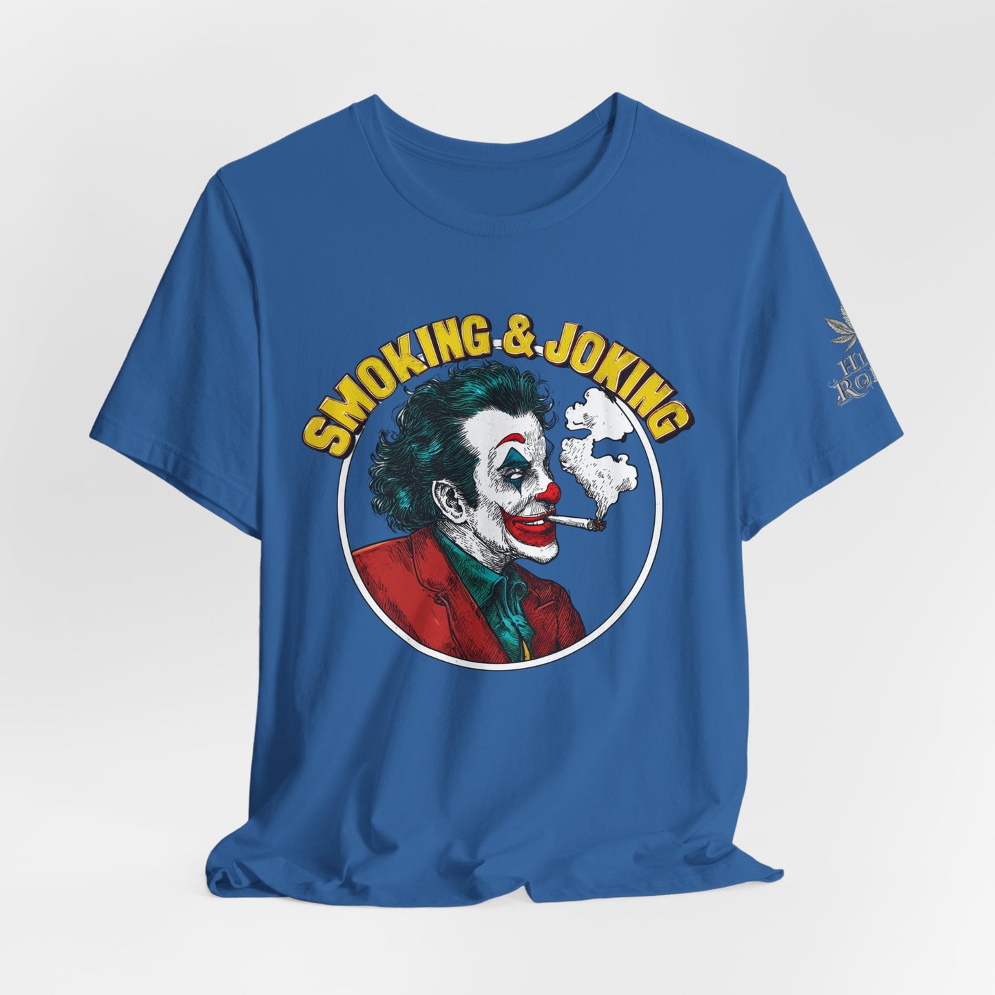 Smoking & Joking T-Shirt - Premium Airlume Cotton Cannabis Villain Pop Art Tee