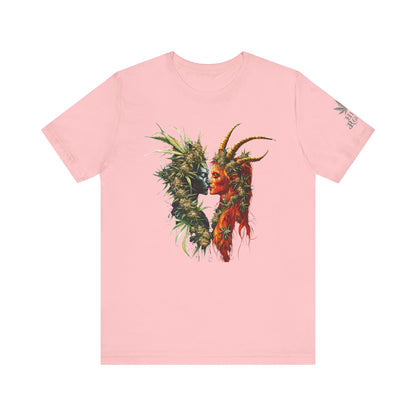 Sacred Union T-Shirt - Premium Airlume Cotton Cannabis Spirits Fantasy Art Tee