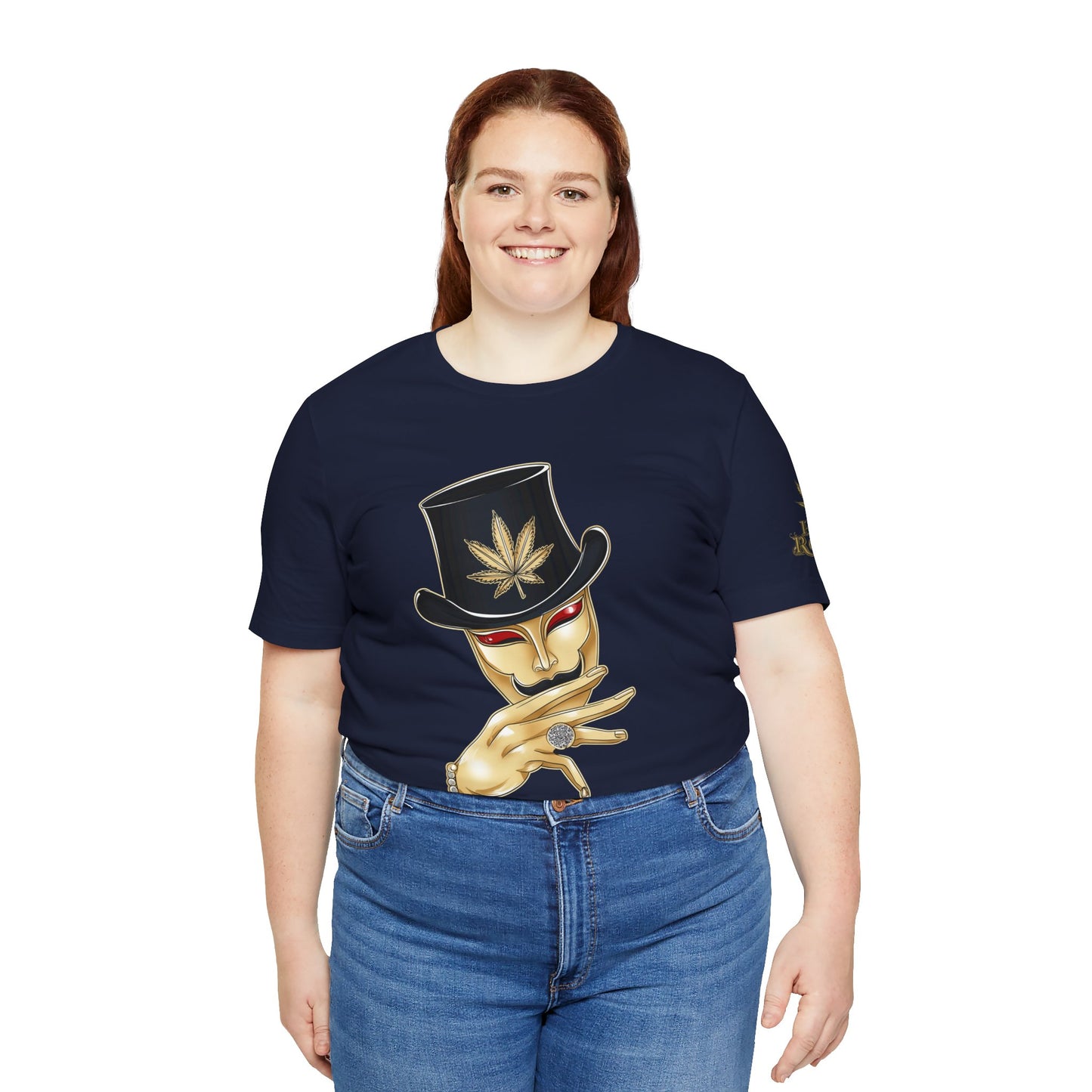 Golden Touch T-Shirt - Premium Airlume Cotton Cannabis Luxury Boss Art Tee