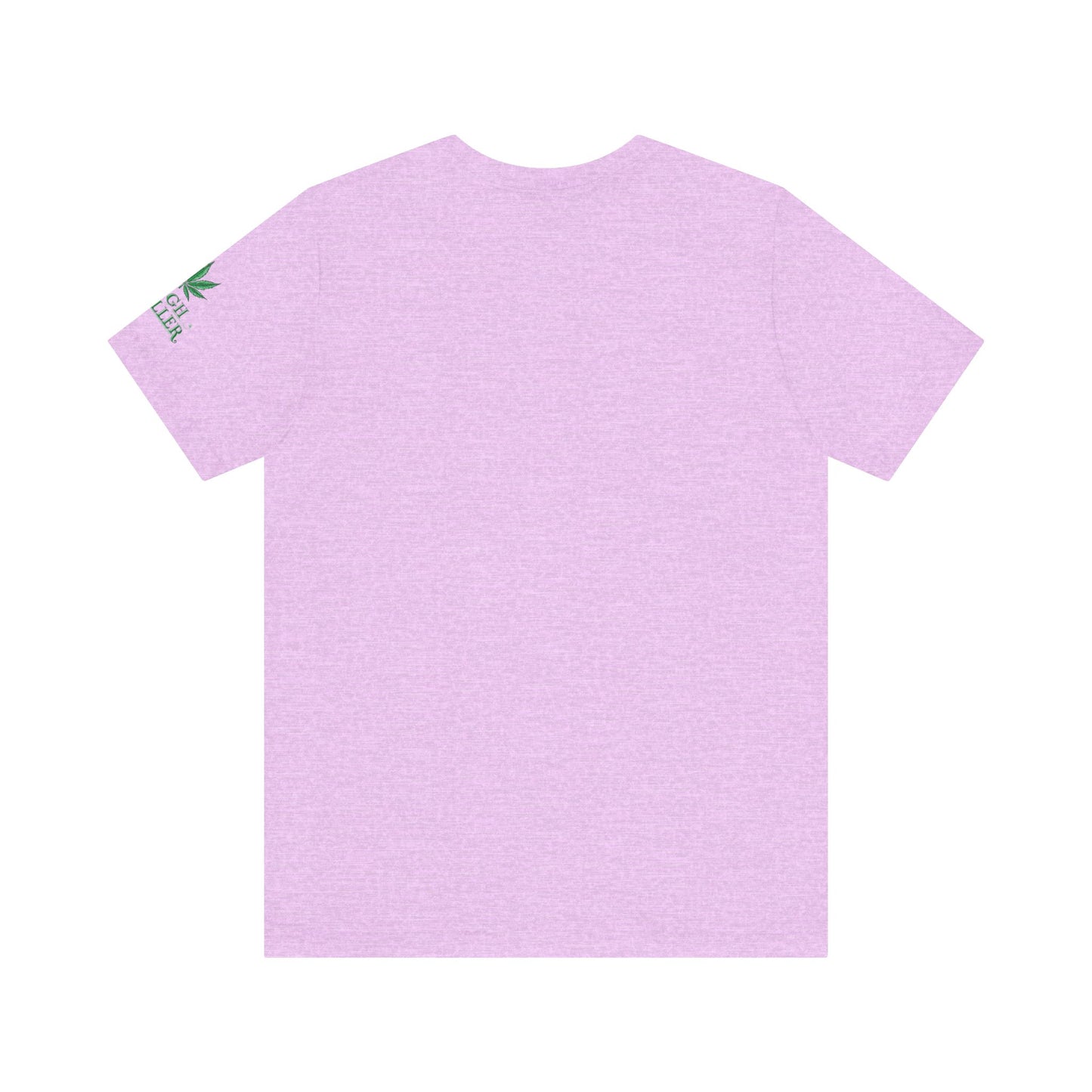 Cannabis Crest Wreath Tee - Botanical Elegance Art Design | High Roller