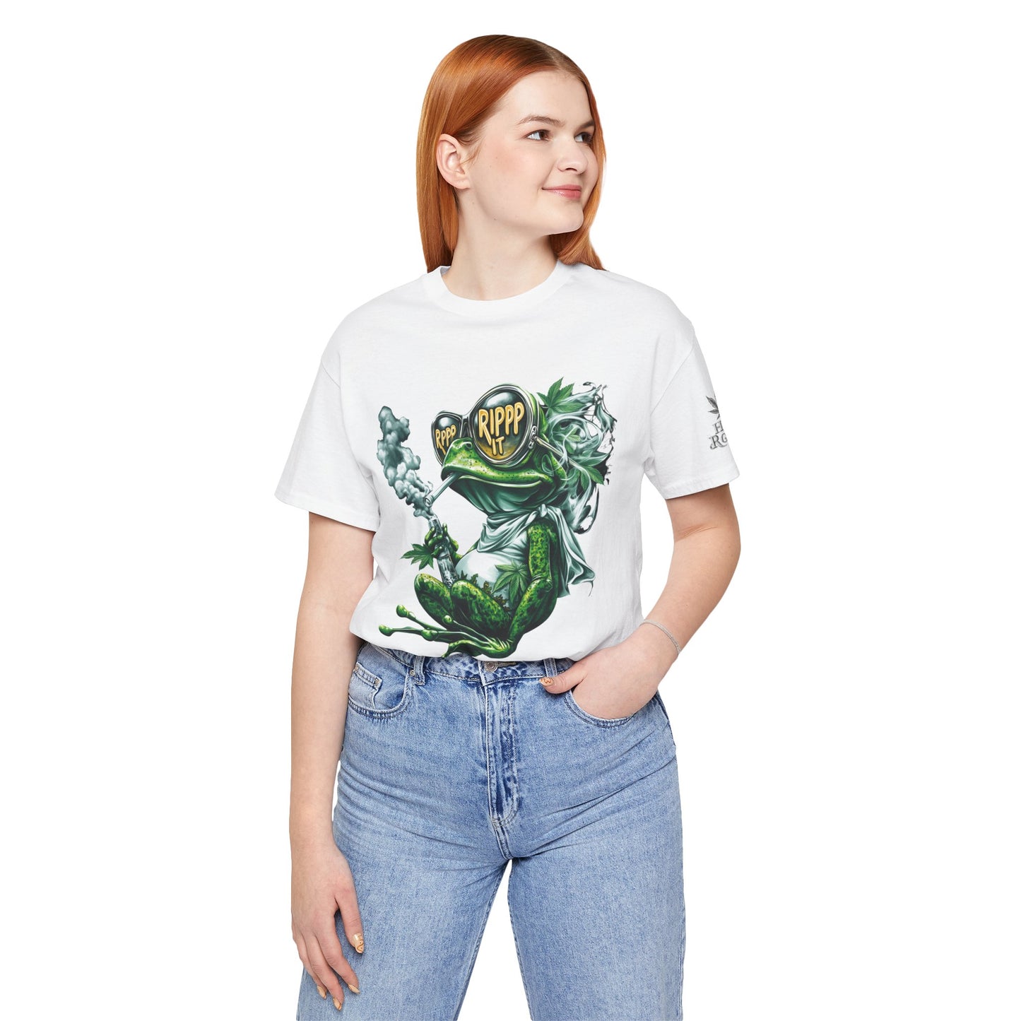 RIPPP IT Cosmic Frog Tee - Premium Airlume Cotton Cannabis Culture Streetwear