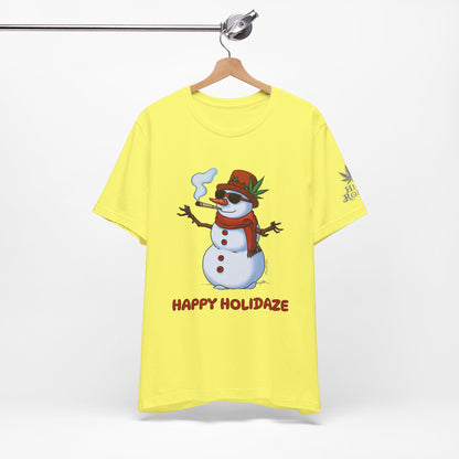 Happy Holidaze Premium Cannabis Christmas T-Shirt