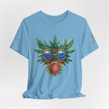Third Eye Vision T-Shirt - Premium Airlume Cotton Cannabis Kaleidoscope Art Tee