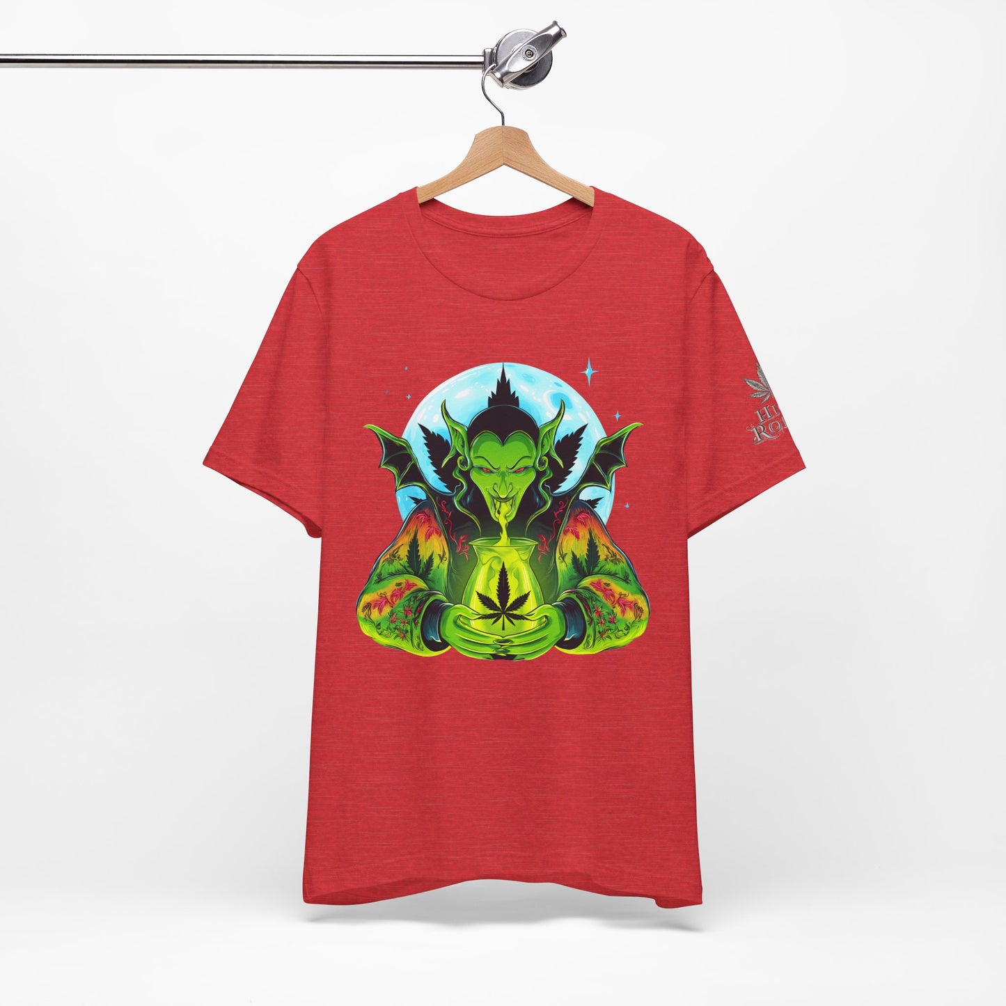 Mystic Dragon Guardian Cannabis Meditation T-Shirt - Premium Psychedelic 420 Apparel