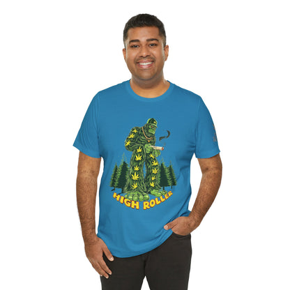 Cannabis Sasquatch Forest King T-Shirt - Premium Bigfoot 420 Lifestyle Apparel"