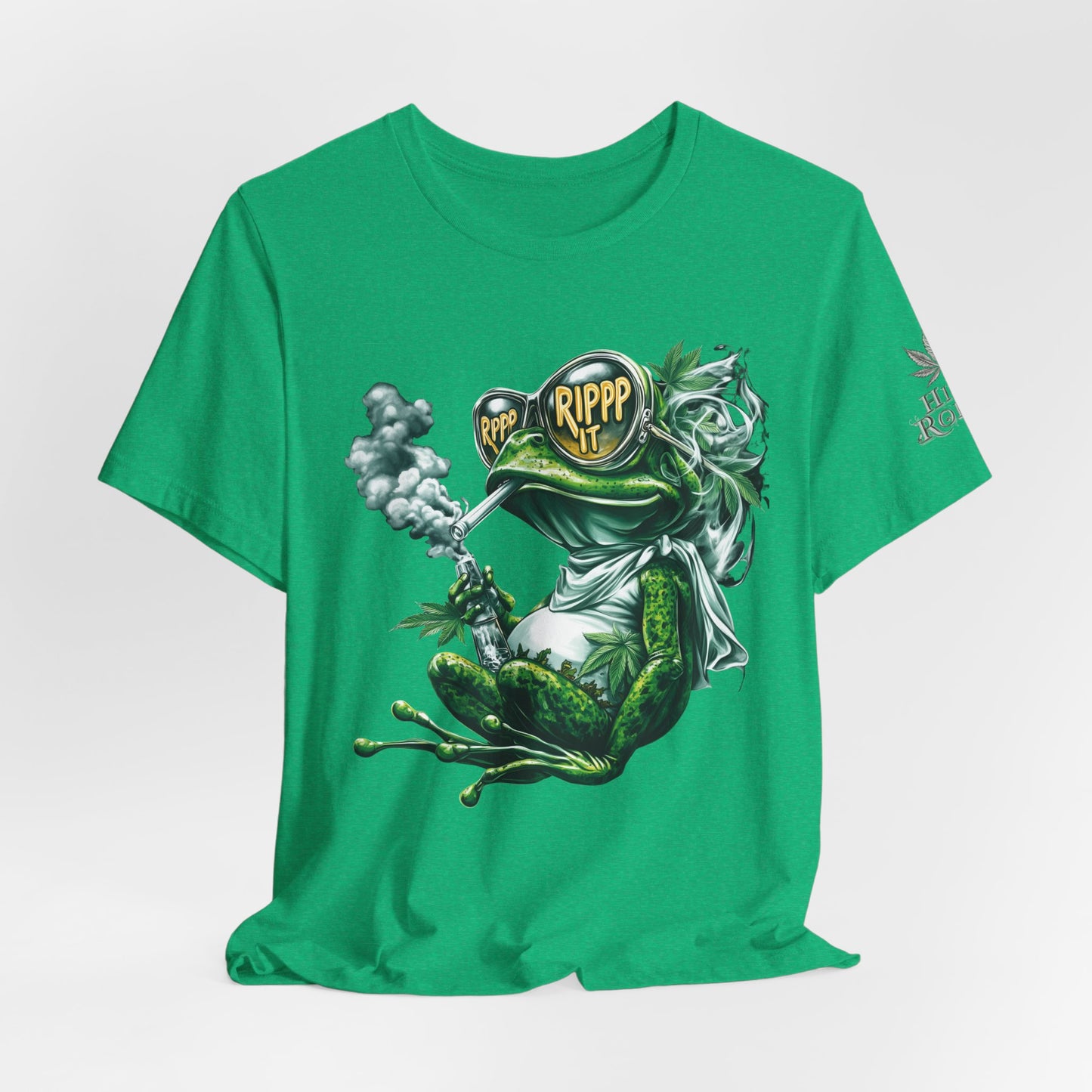 RIPPP IT Cosmic Frog Tee - Premium Airlume Cotton Cannabis Culture Streetwear