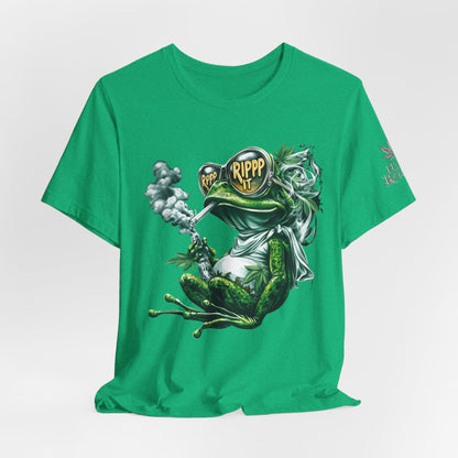RIPPP IT Cosmic Frog Tee - Premium Airlume Cotton Cannabis Culture Streetwear