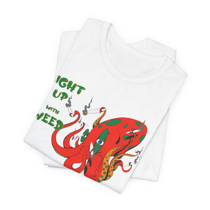 Eight Up Octopus Tee - Premium Airlume Cotton Cannabis Culture Streetwear