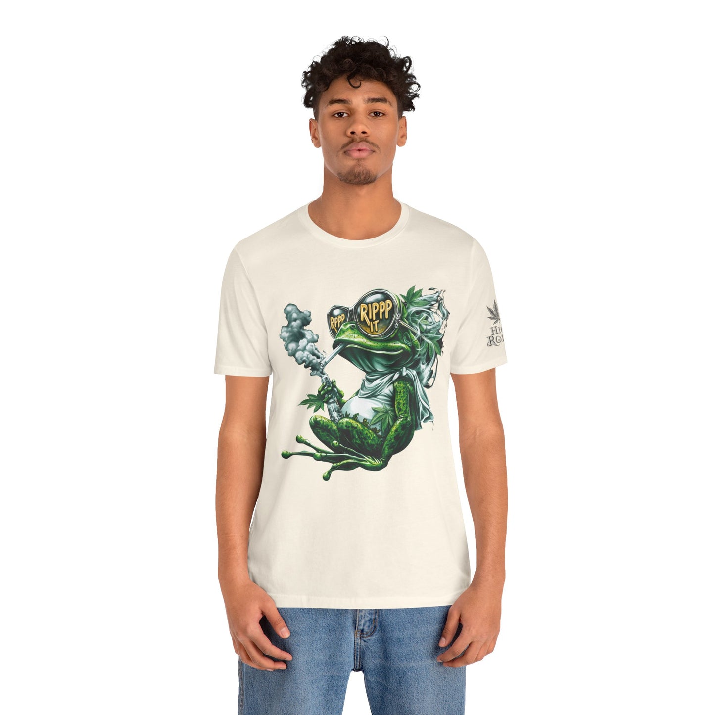 RIPPP IT Cosmic Frog Tee - Premium Airlume Cotton Cannabis Culture Streetwear