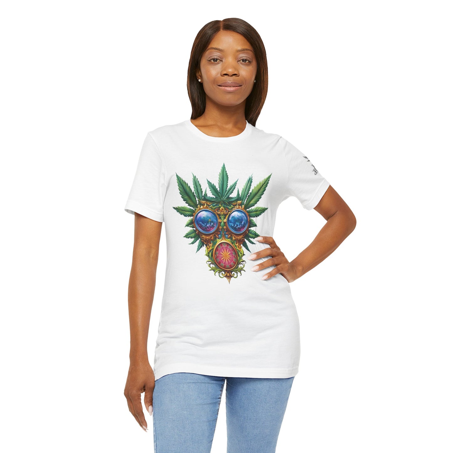 Third Eye Vision T-Shirt - Premium Airlume Cotton Cannabis Kaleidoscope Art Tee