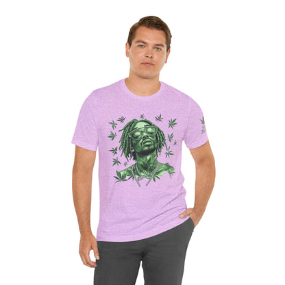 Elevated Vision Green Dream Tee - Premium Airlume Cotton Cannabis Culture Art