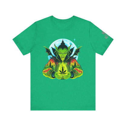 Mystic Dragon Guardian Cannabis Meditation T-Shirt - Premium Psychedelic 420 Apparel