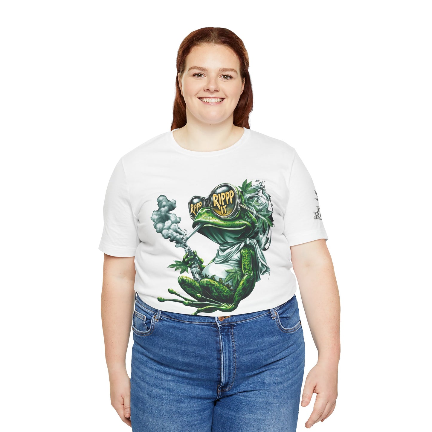 RIPPP IT Cosmic Frog Tee - Premium Airlume Cotton Cannabis Culture Streetwear