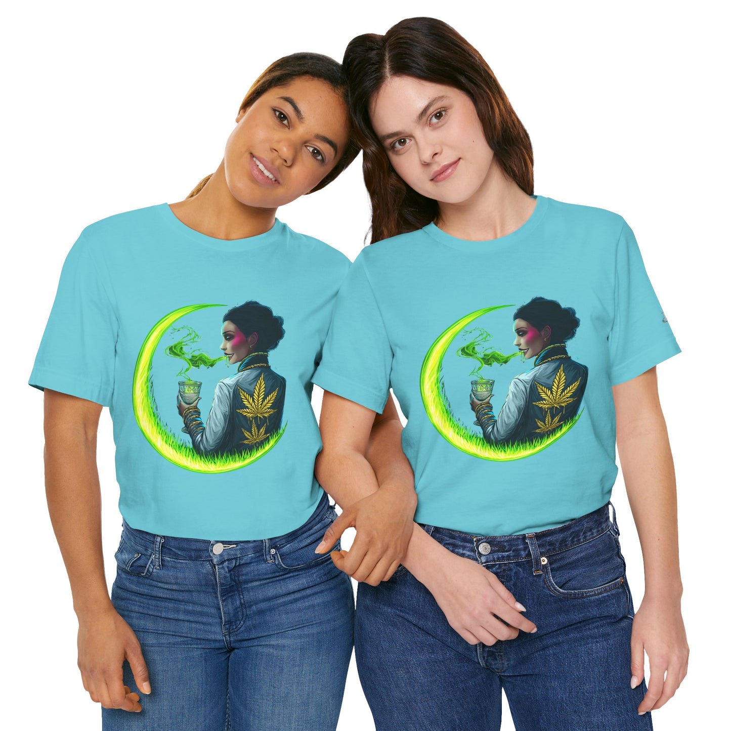 Cannabis Queen Commander T-Shirt - Premium Afrofuturistic 420 Lifestyle Apparel"