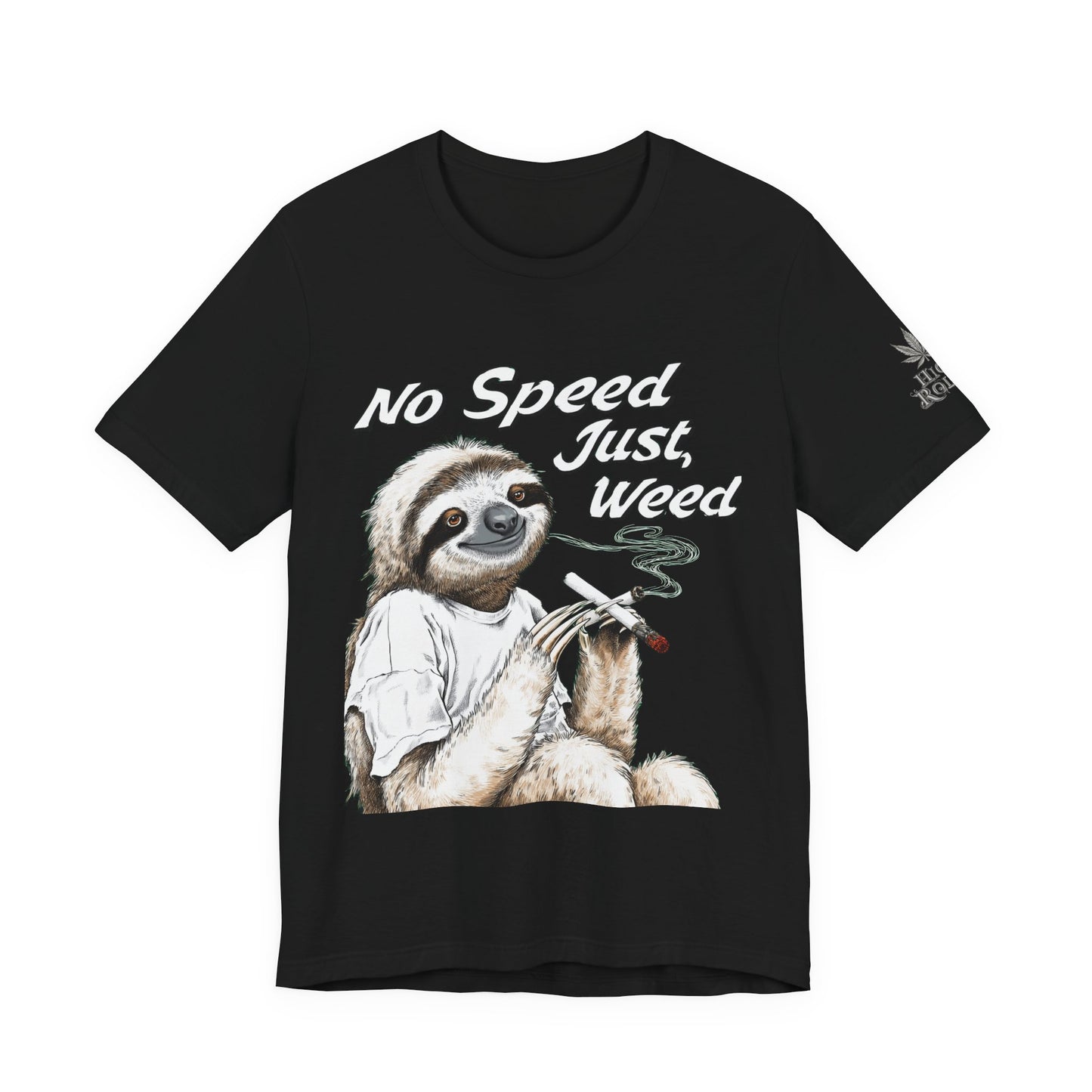 Slow Motion Tee - Premium Airlume Cotton Cannabis Culture Sloth Humor Art