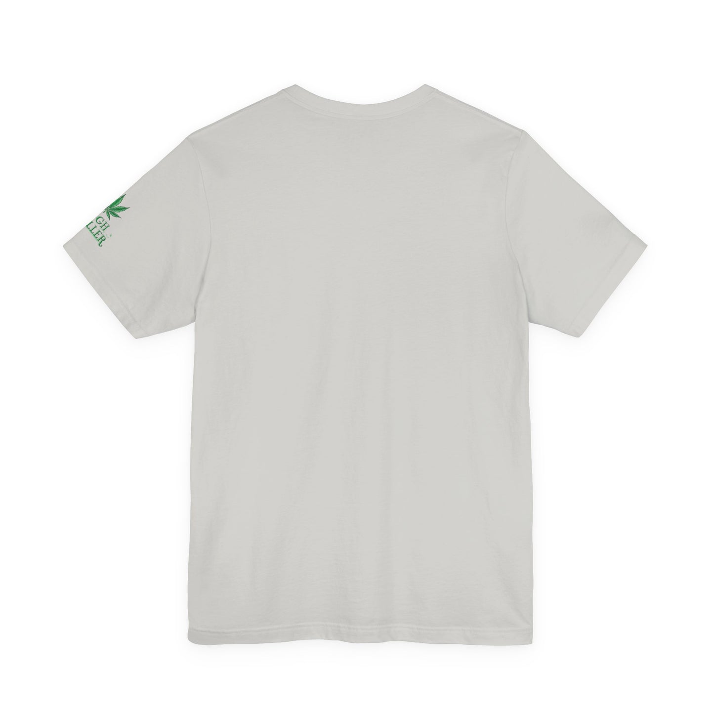Cannabis Crest Wreath Tee - Botanical Elegance Art Design | High Roller