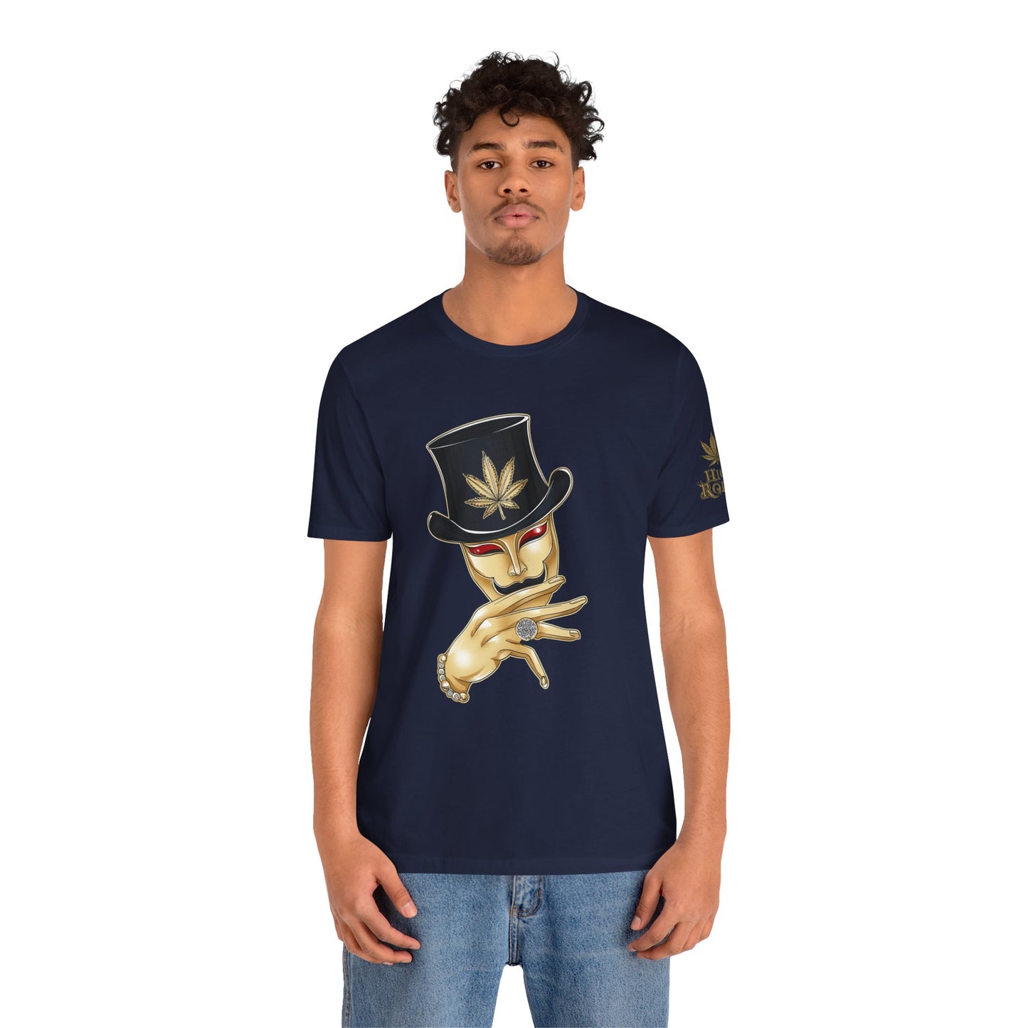 Golden Touch T-Shirt - Premium Airlume Cotton Cannabis Luxury Boss Art Tee