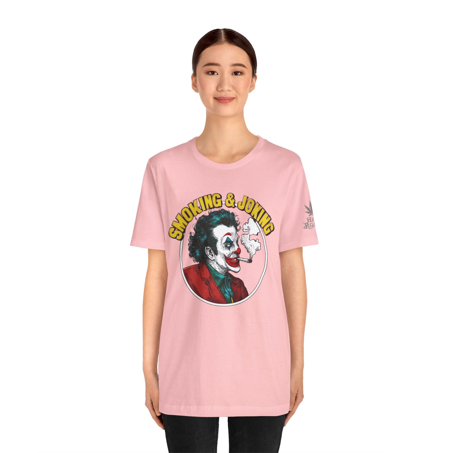 Smoking & Joking T-Shirt - Premium Airlume Cotton Cannabis Villain Pop Art Tee