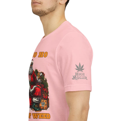 Ho Ho Ho Lot Of Weed Premium Cannabis Christmas T-Shirt