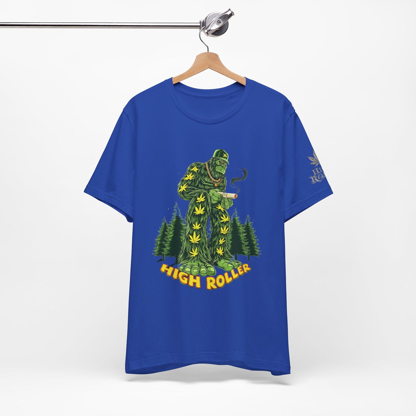 Cannabis Sasquatch Forest King T-Shirt - Premium Bigfoot 420 Lifestyle Apparel"