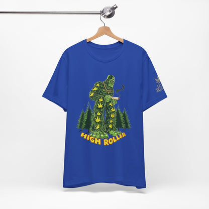 Cannabis Sasquatch Forest King T-Shirt - Premium Bigfoot 420 Lifestyle Apparel"