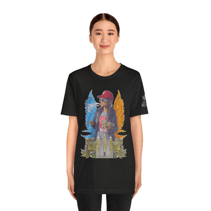 High Roller Golden Wings Money Cannabis T-Shirt - Premium 420 Hip-Hop Angel Street Culture Success Lifestyle Apparel