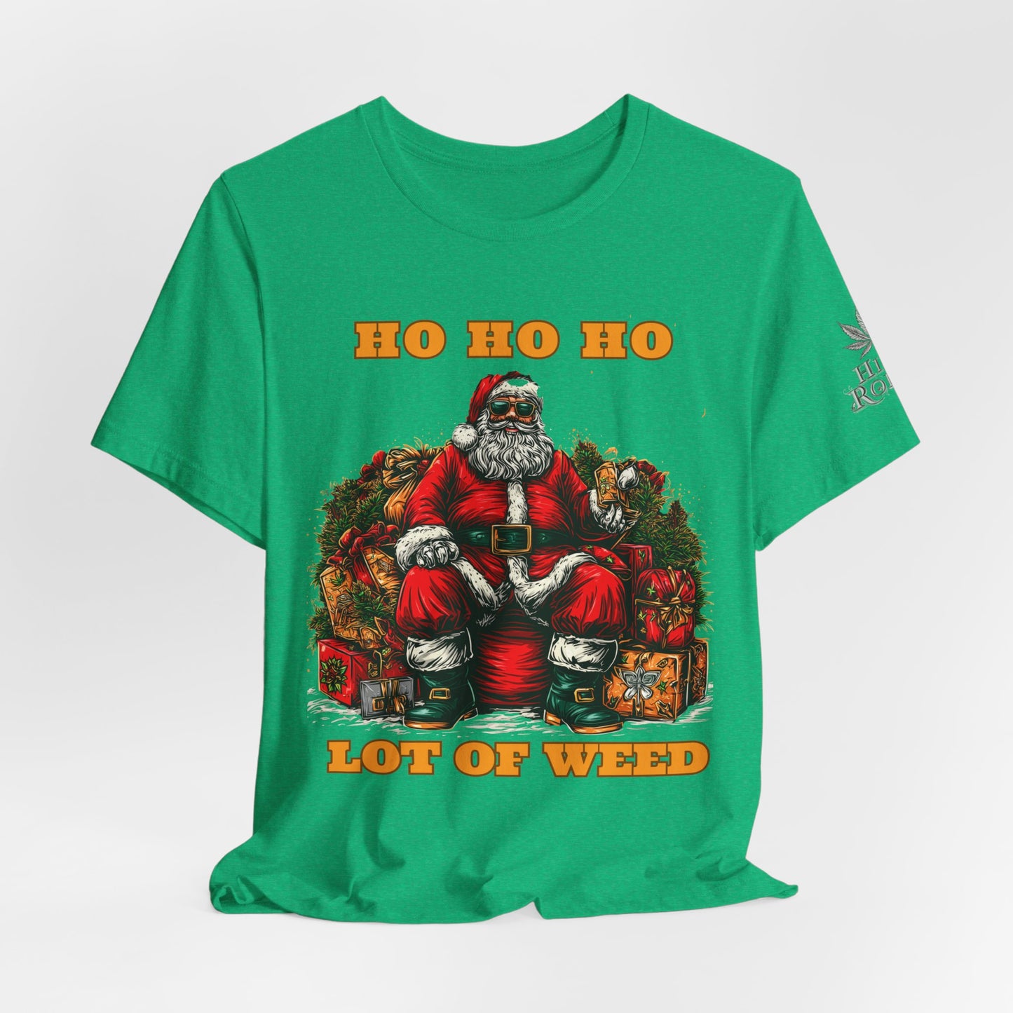 Ho Ho Ho Lot Of Weed Premium Cannabis Christmas T-Shirt