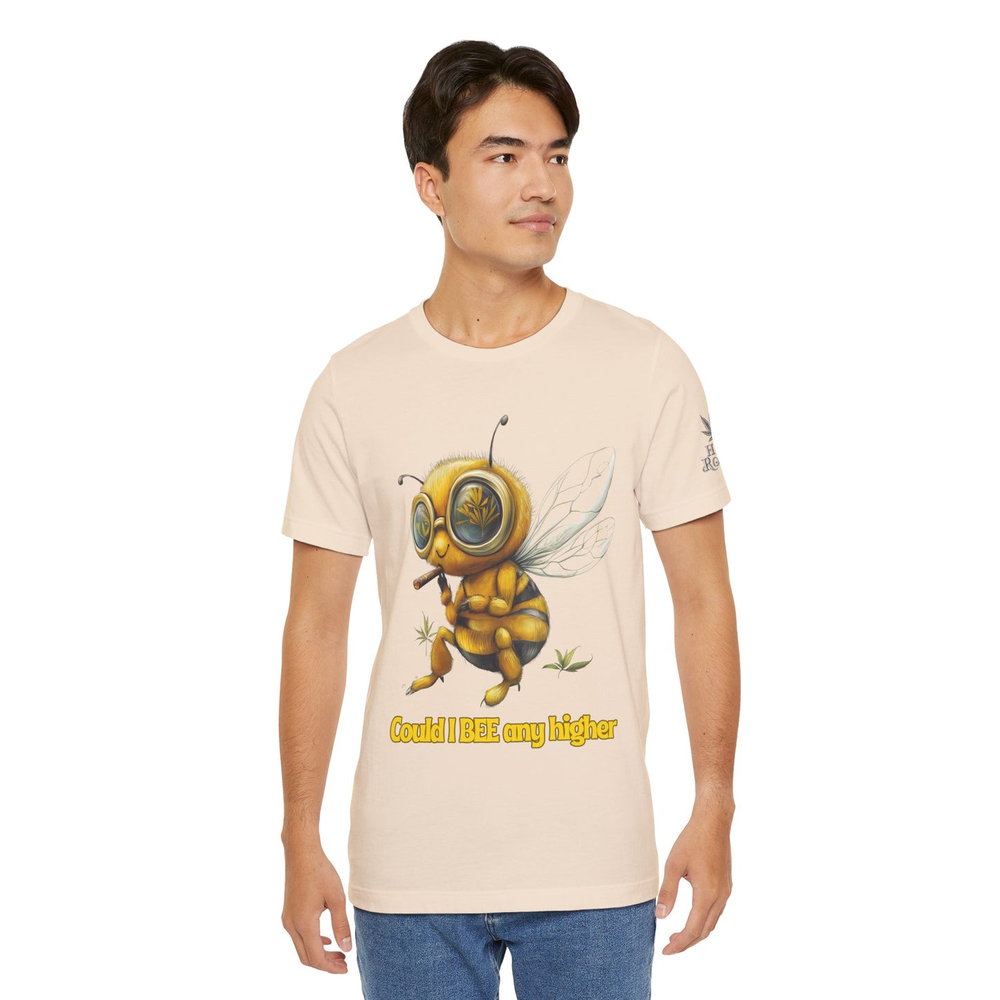 Could I BEE Any Higher - Funny Cannabis Bee 420 Unisex T-Shirt"
